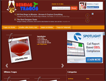 Tablet Screenshot of bebidasytragos.com
